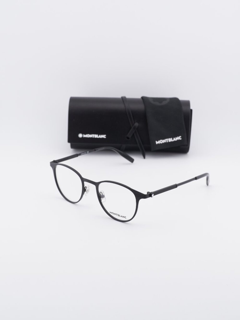 Montblanc MB0095O 001 Square Eyeglasses 48mm –  Black
